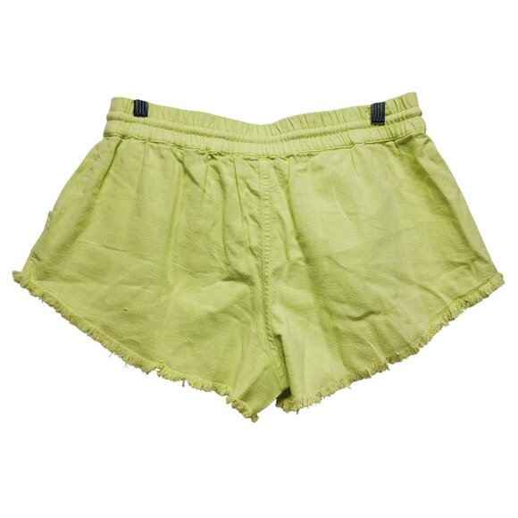 Roxy Womens Margarita Fringe Hem Shorts Size L Green Lightweight - Picture 5 of 6